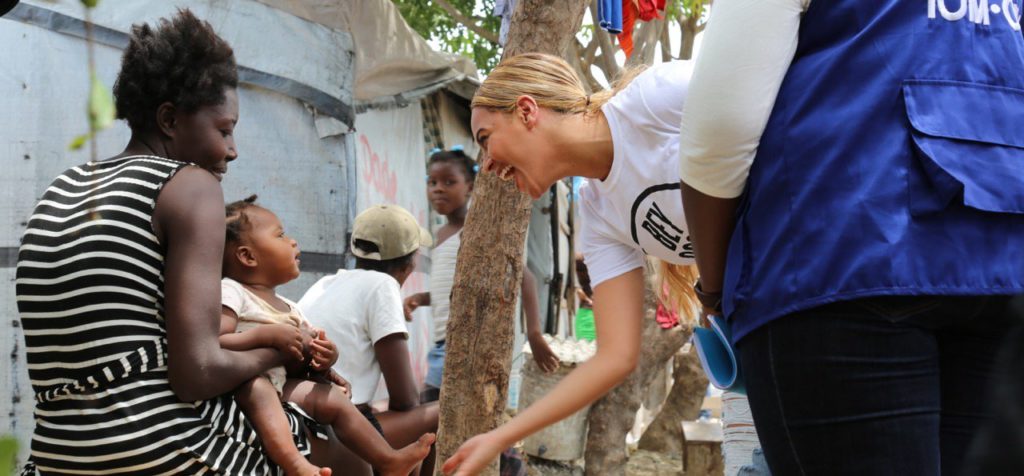 Beyoncé at St. Damien Pediatric Hospital in Haiti