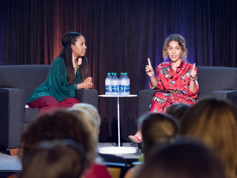 Poet and Best-Selling Author Cleo Wade and CEO of the National Black Theater Sade Lythcott, hosting a conversation at Service Unites.