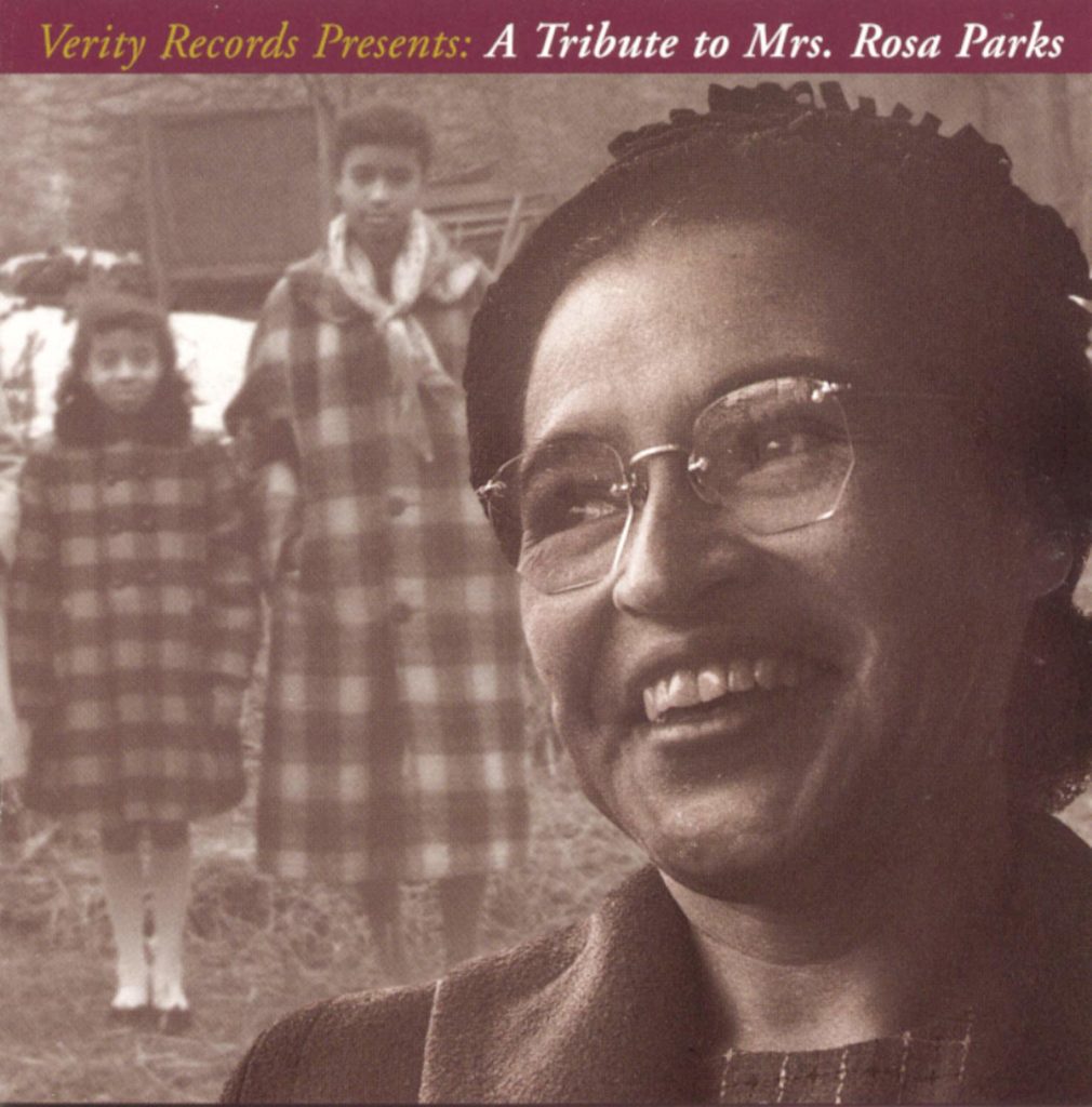 The cover for Verity Records' 1995 gospel album A Tribute to Mrs. Rosa Parks. Working on this album helped shape Paul's experience with cause marketing.