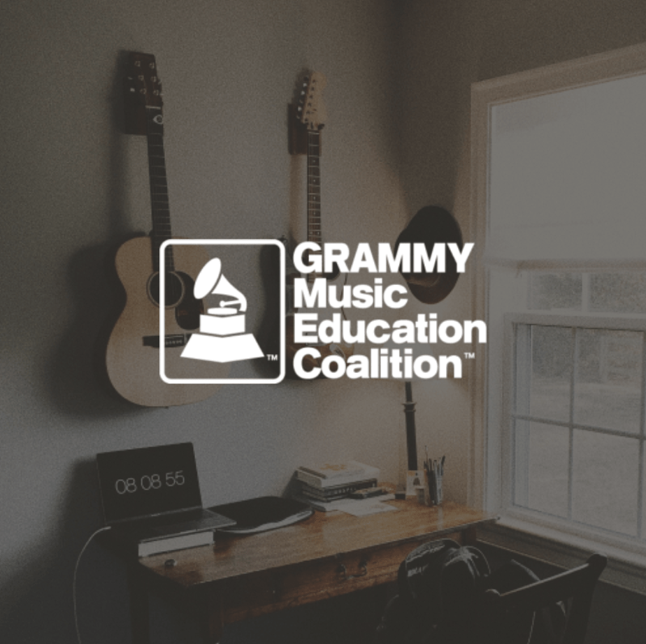 A tile that links to the GRAMMY Music Education Coalition Case Study which demonstrates Entertain Impact's work in cause marketing.